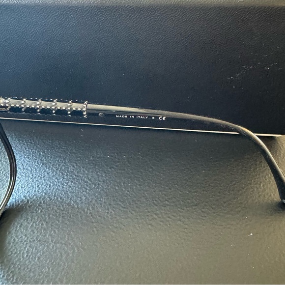 Chanel 5207 Black Studded Cateye Sunglasses - Picture 4 of 14